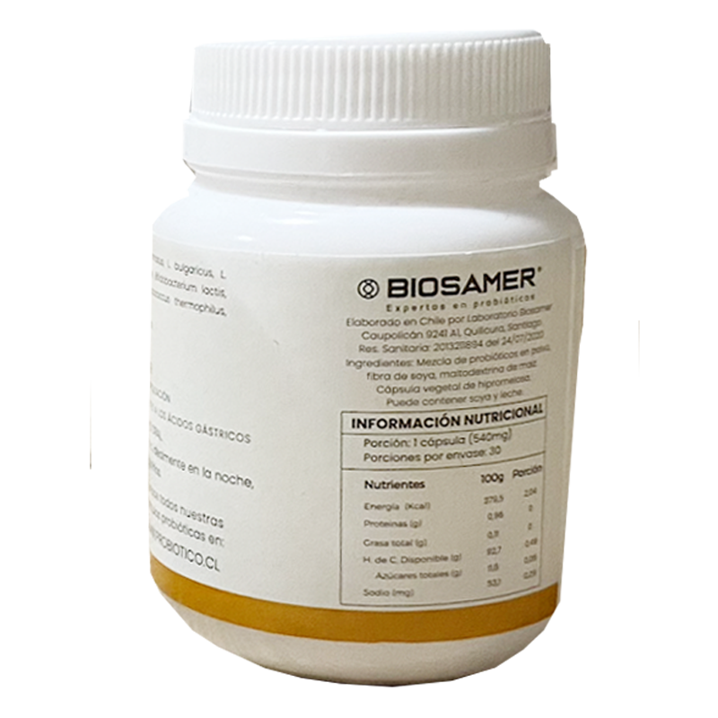Probioticos Multicepa Digestiva 30 Cápsulas Biosamer - Image 4