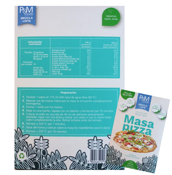 Premezclas Masa Pizza Vegana 500g. P&M - Image 2