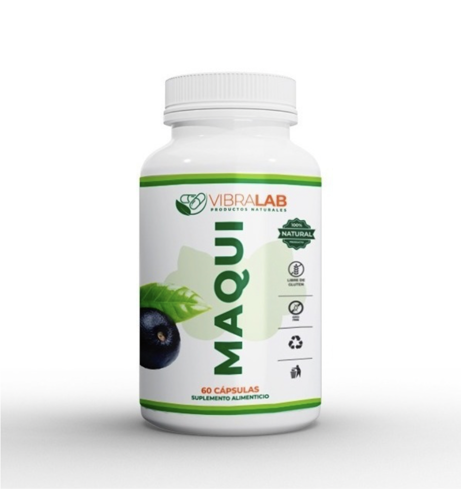Maqui 60 Cápsulas 500mg. 100% Natural Vibralab