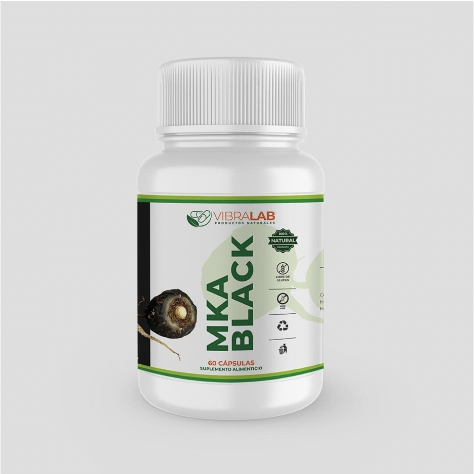 Mka Black Maca Negra 60 Cápsulas Vegetales 500mg. Vibralab