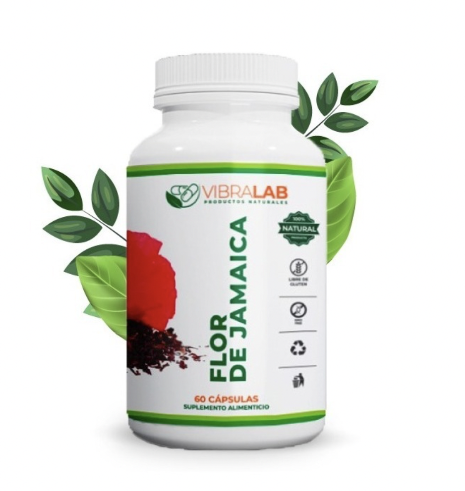 Flor de Jamaica 60 Cápsulas Vegetales Vibralab