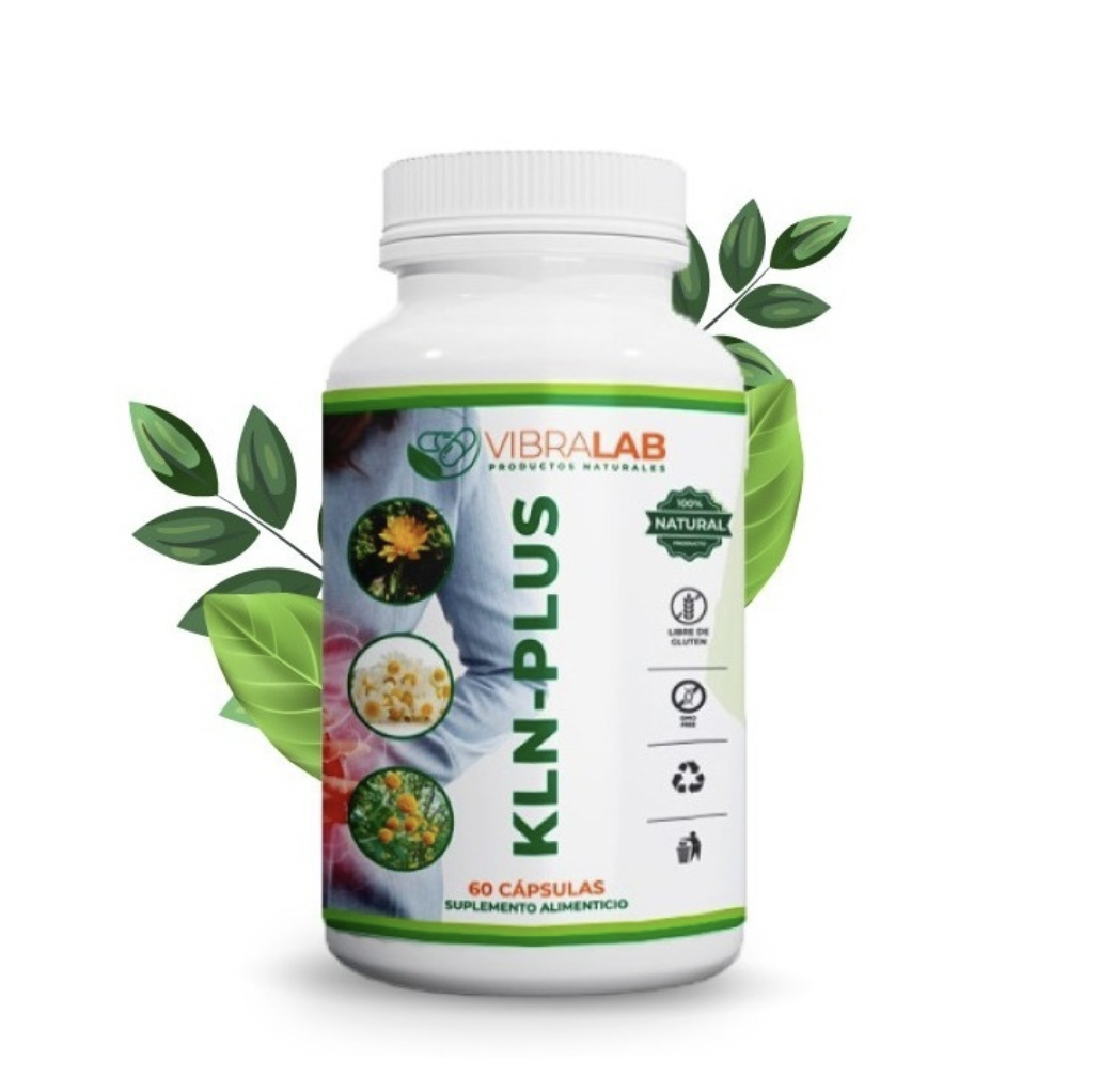 KLN-Plus Manzanilla/Bailahuén/Melissa/Mático 60 Cápsulas Naturales Vibralab