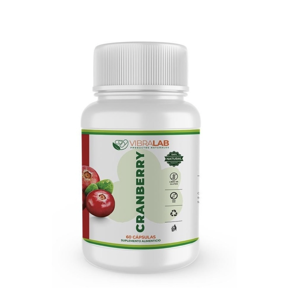 Cranberry 60 Cápsulas 100% Vegetales Naturales 500mg. Vibralab