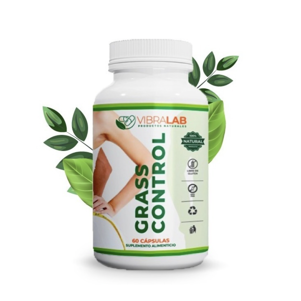 Grass Control 60 Cápsulas Vegetales Té Verde/Té Matcha/ Garcinia Cambogia Vibralab