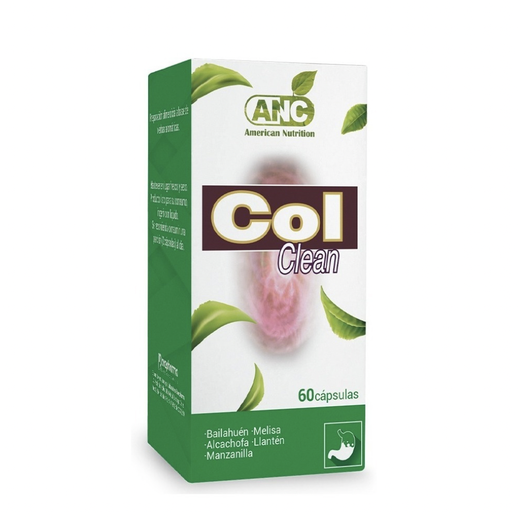 Col Clean 60 Cápsulas Alcachofa/Llantén/Manzanilla/Bailahuén/Melisa ANC