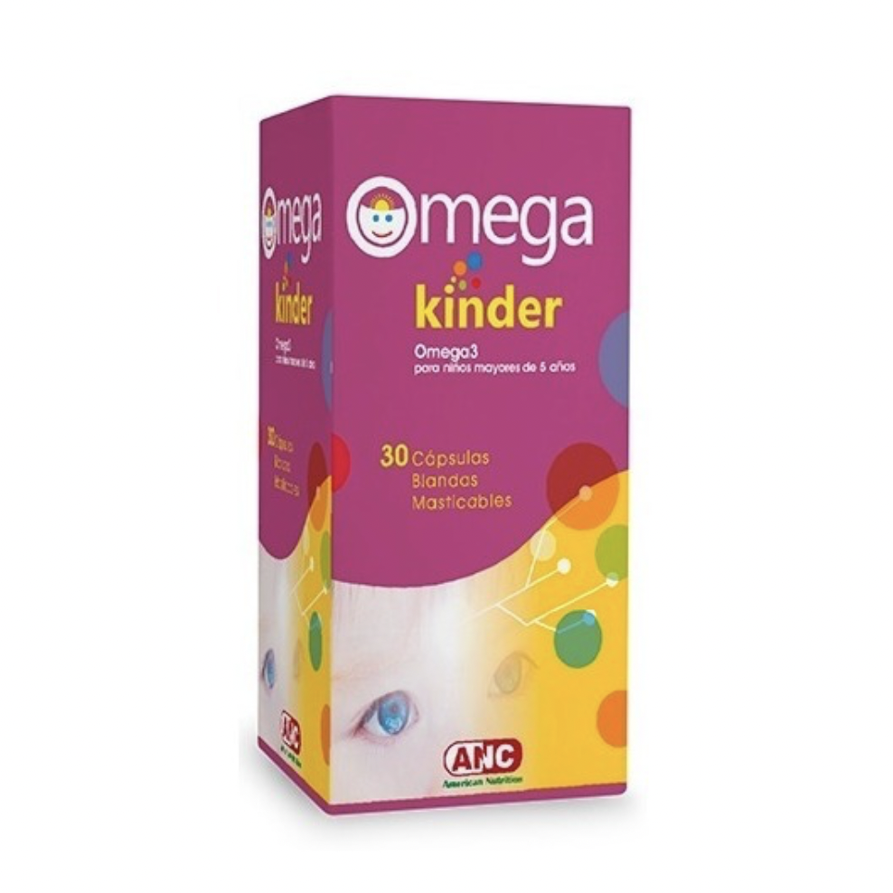 Omega Kinder 30 Cápsulas Masticables de Omega 3 ANC