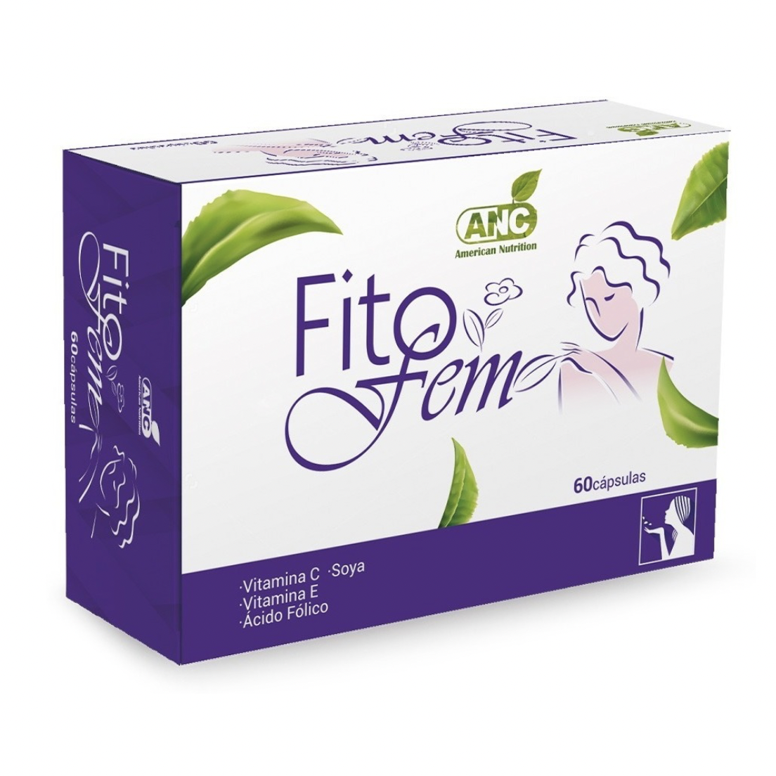 Fitofem 60 Cápsulas Vitaminas E y C/Soya/Ácido Fólico ANC