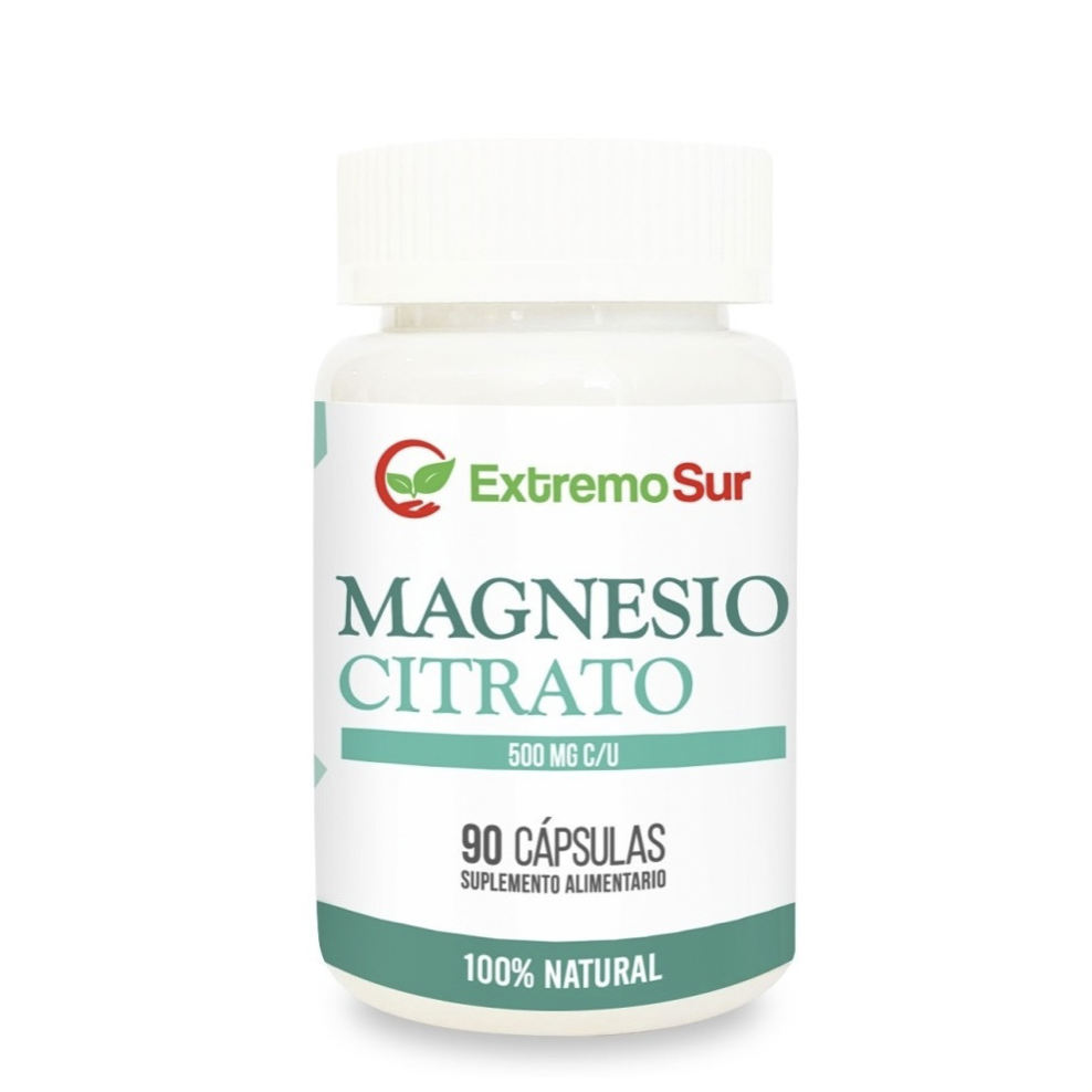 Magnesio Citrato 90 Cápsulas 100% Natural Extremo Sur