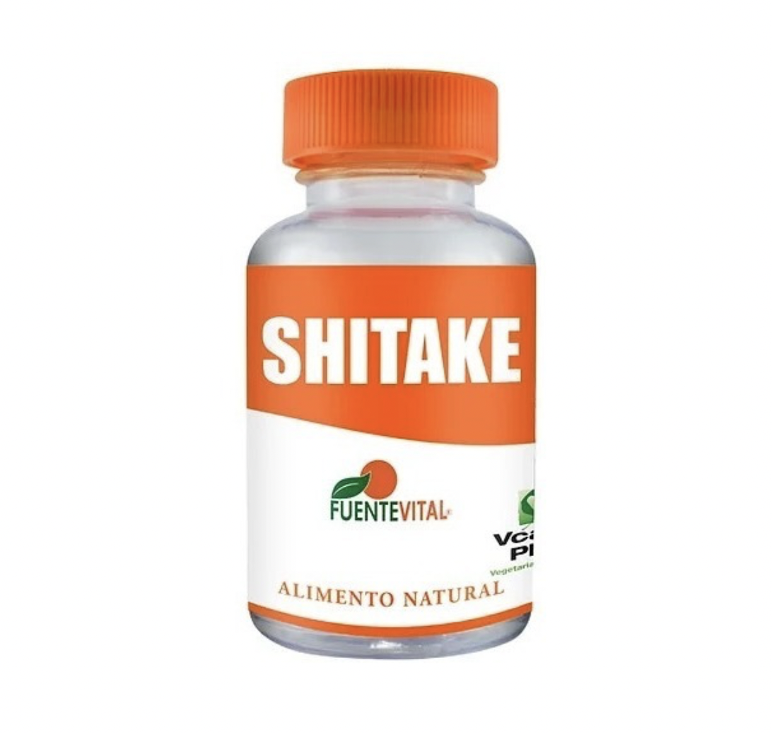 Shitake 60 Cápsulas Naturales Fuente Vital