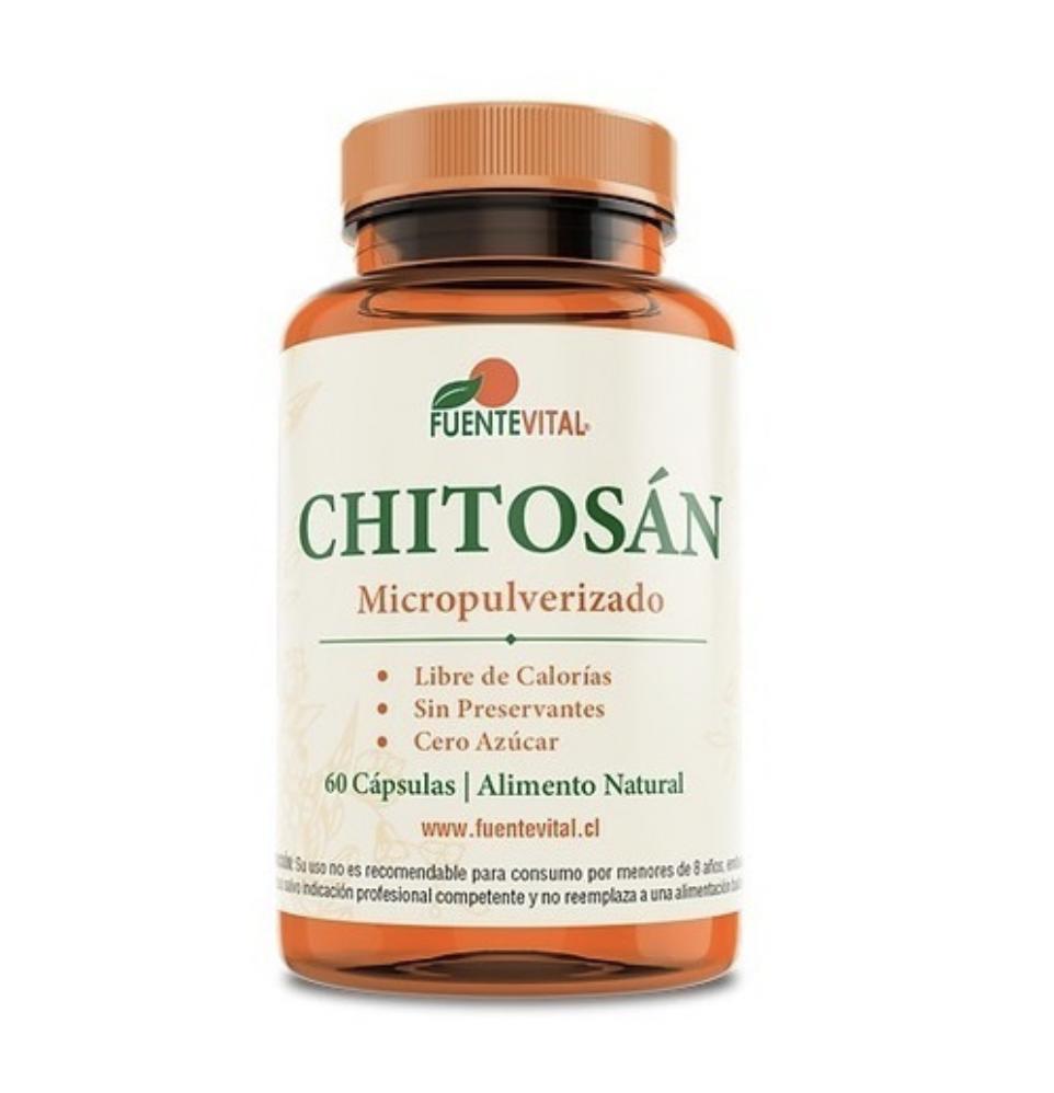 Chitosán Micropulverizado 60 Cápsulas Fuente Vital