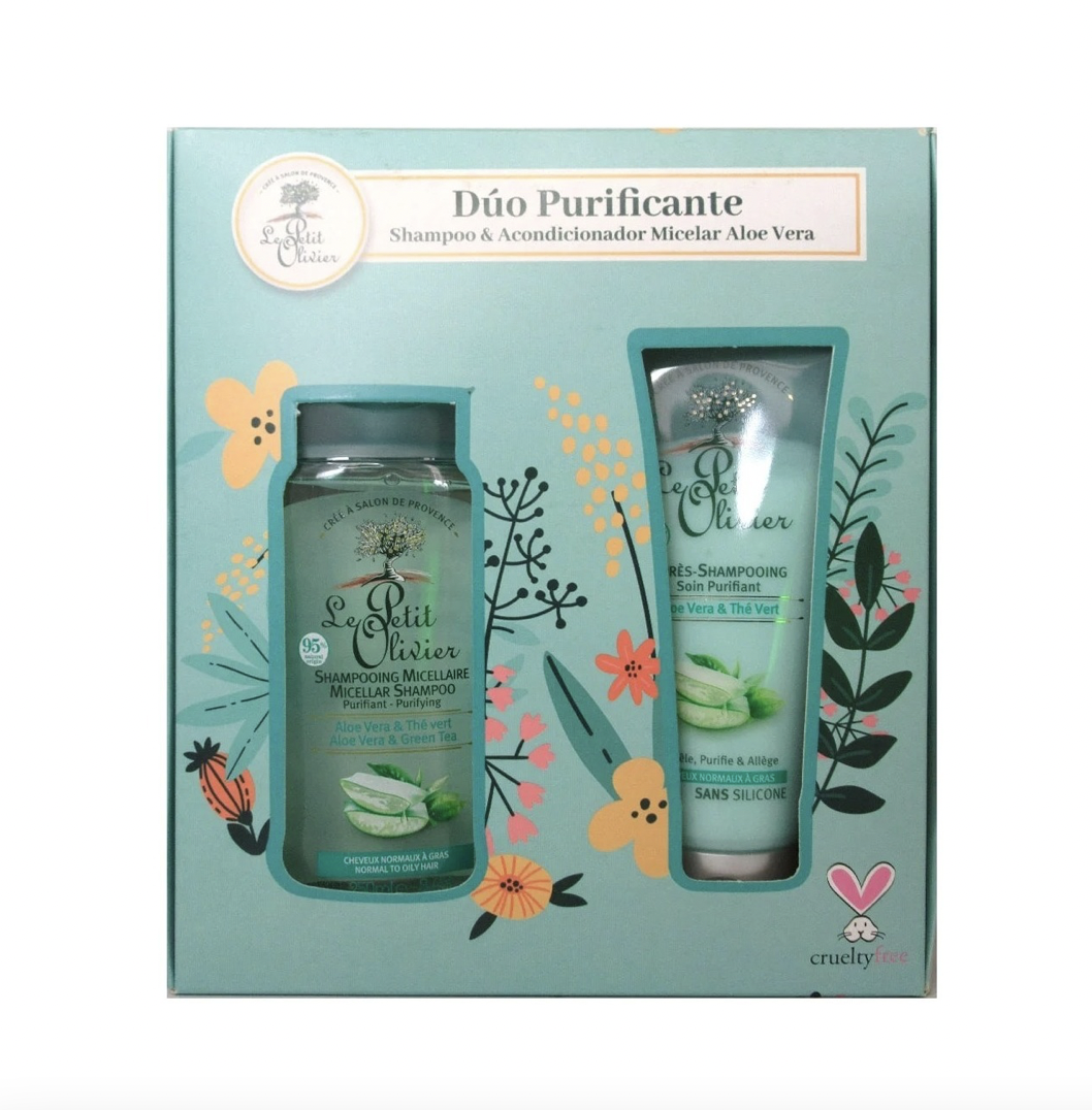 Pack Shampoo y Acondicionador Duo Micelar Aloe Vera Purificante Le Petit