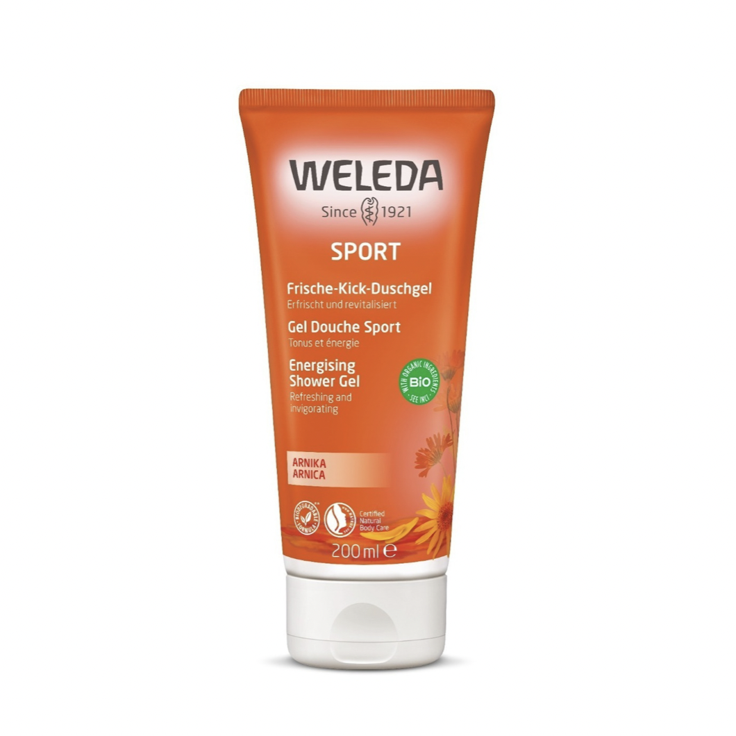 Gel de Ducha Sport Adulto Árnica Refrescante 200ml. Weleda