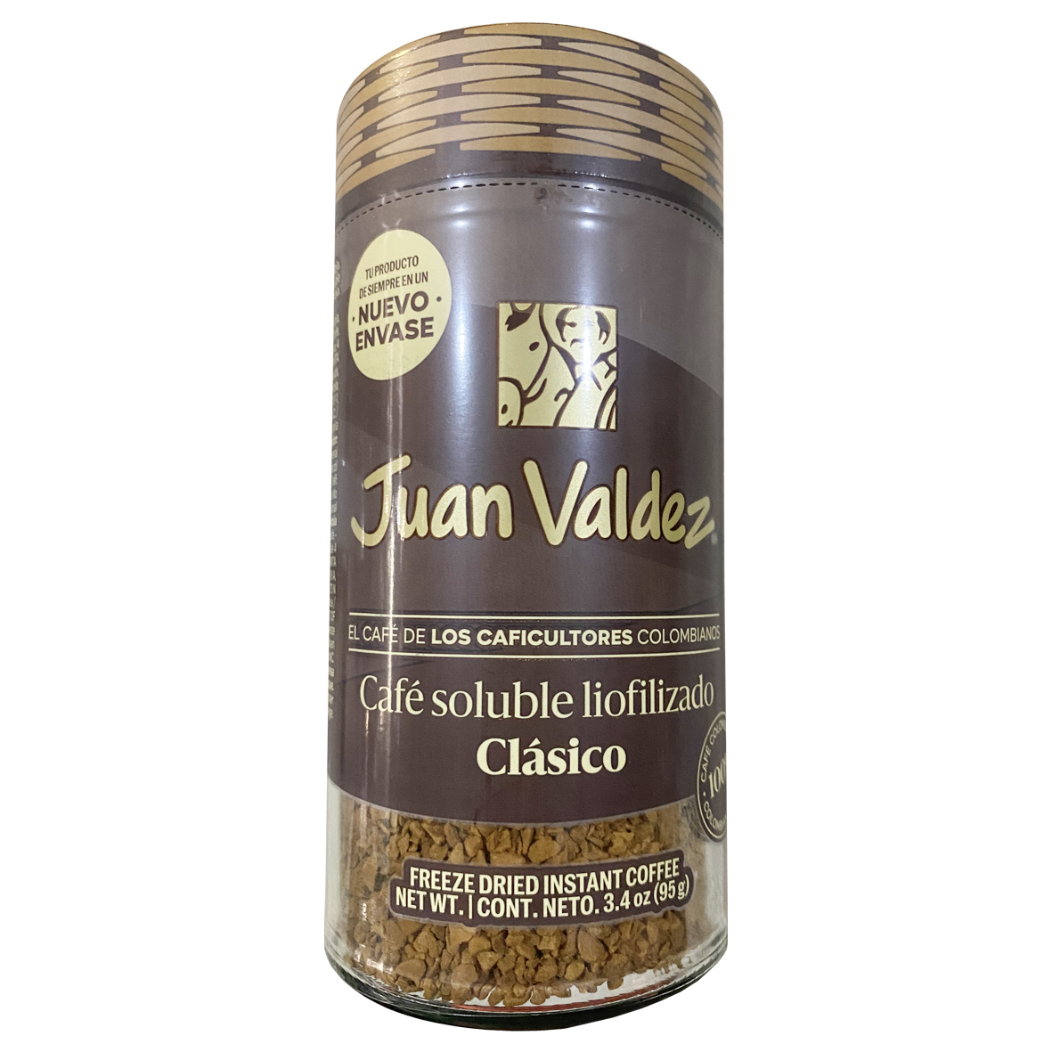 Café Liofilizado Tradicional 95g. Juan Valdez