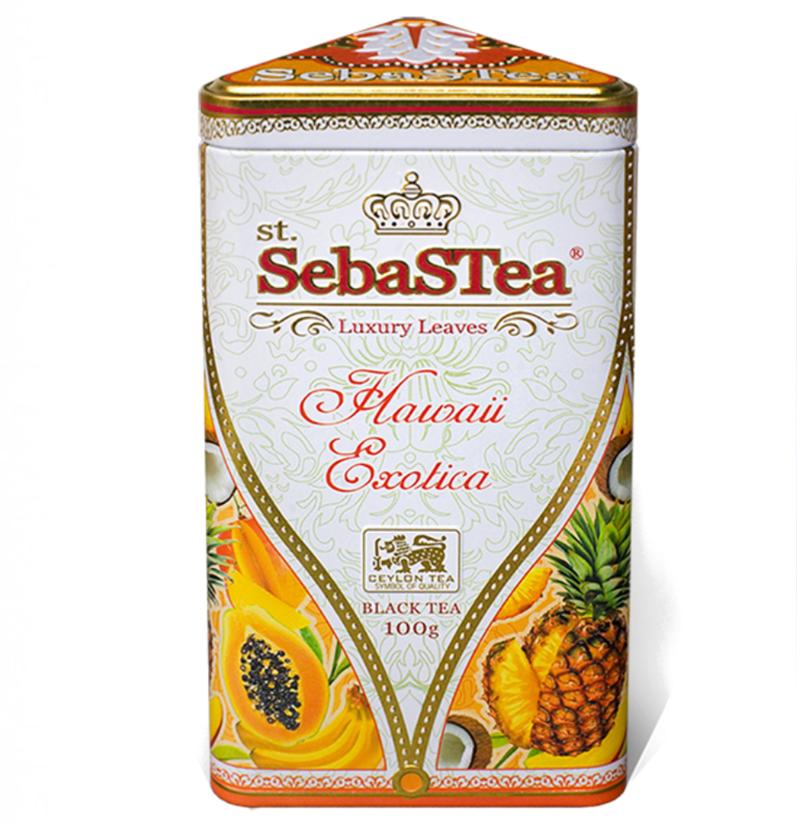 Té Hawai Exótica Caja Metal 100g. SebasTea
