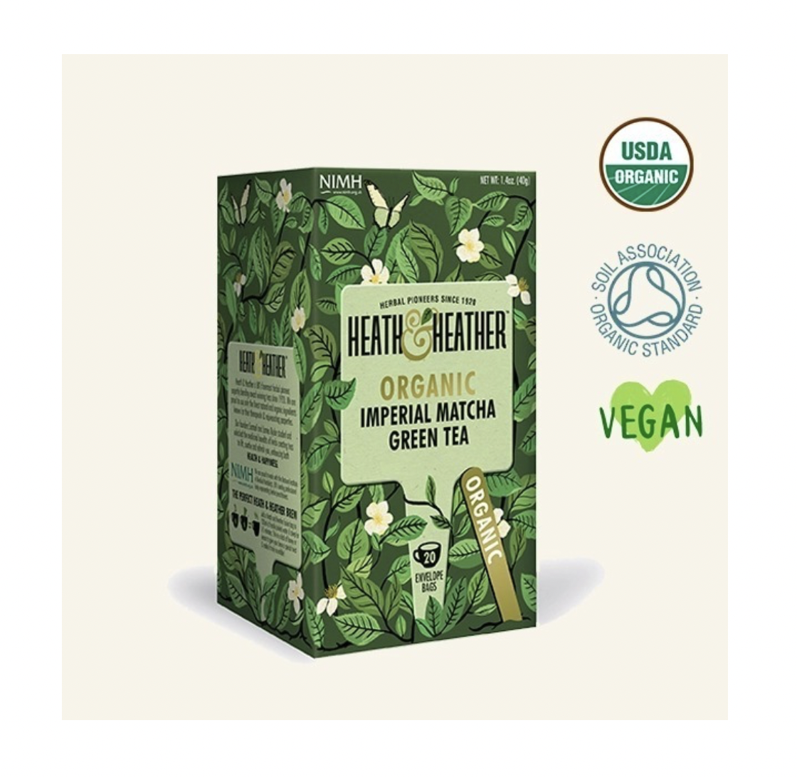 Té Matcha Imperial Japonés Orgánico 20 Bolsitas Heath Heather