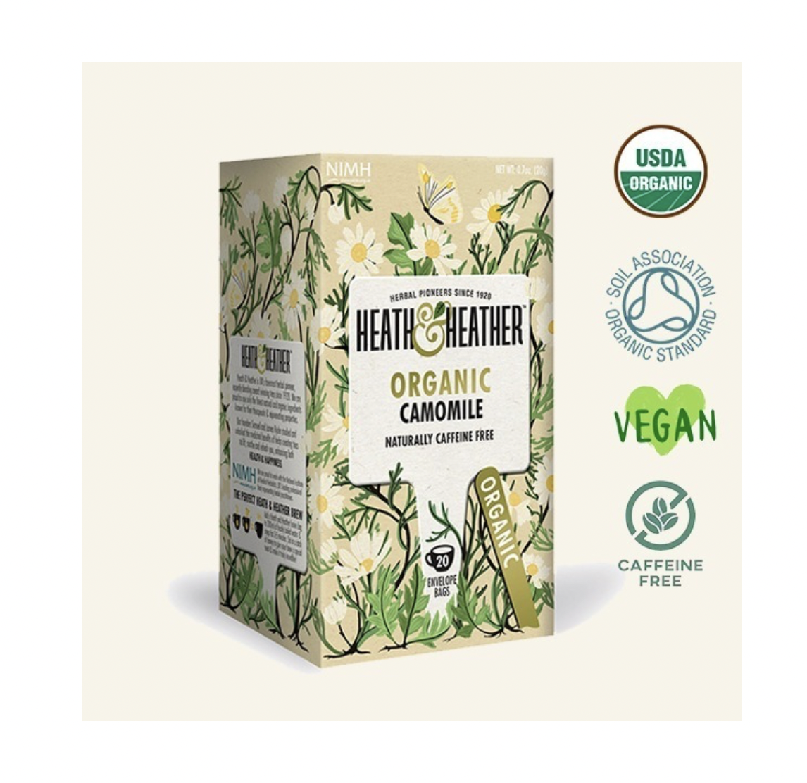 Té Manzanilla Camomilla Orgánico 20 Bolsitas Health Heather