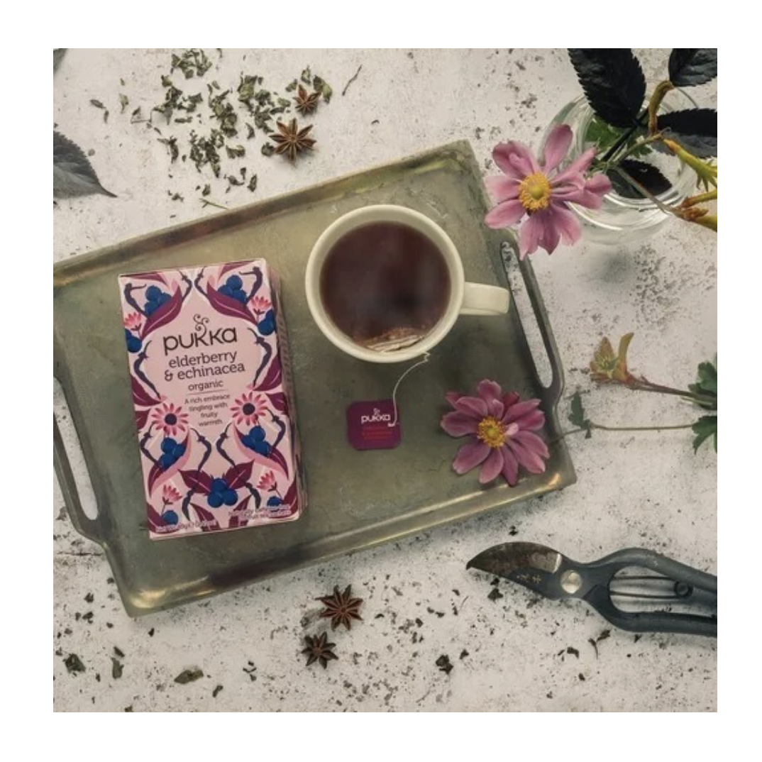 Infusión Elderberry + Echinacea 100% Natural Vegano Pukka - Image 4