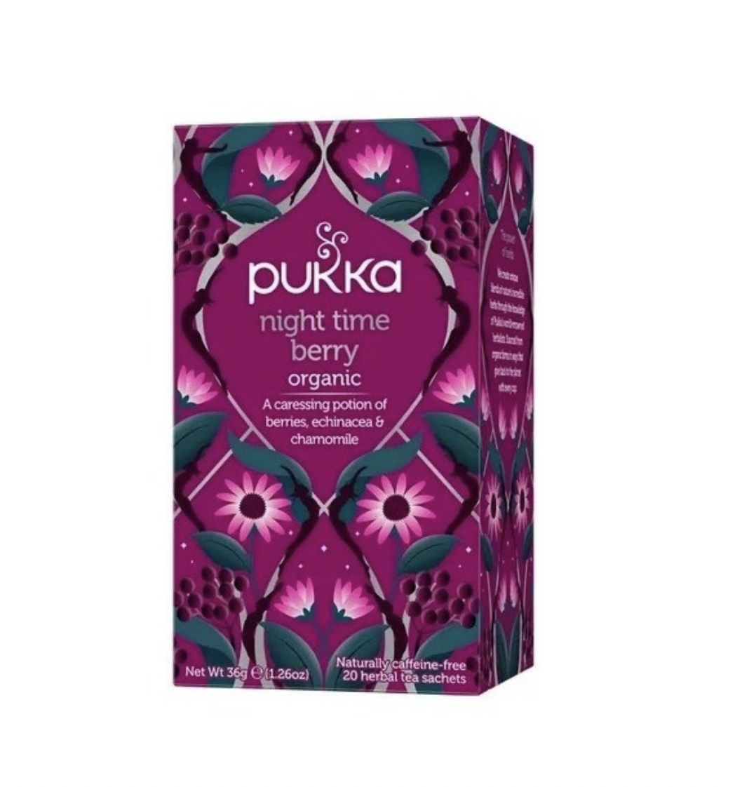Infusión Sueño Berry Night Time 100% Orgánico Vegano Pukka