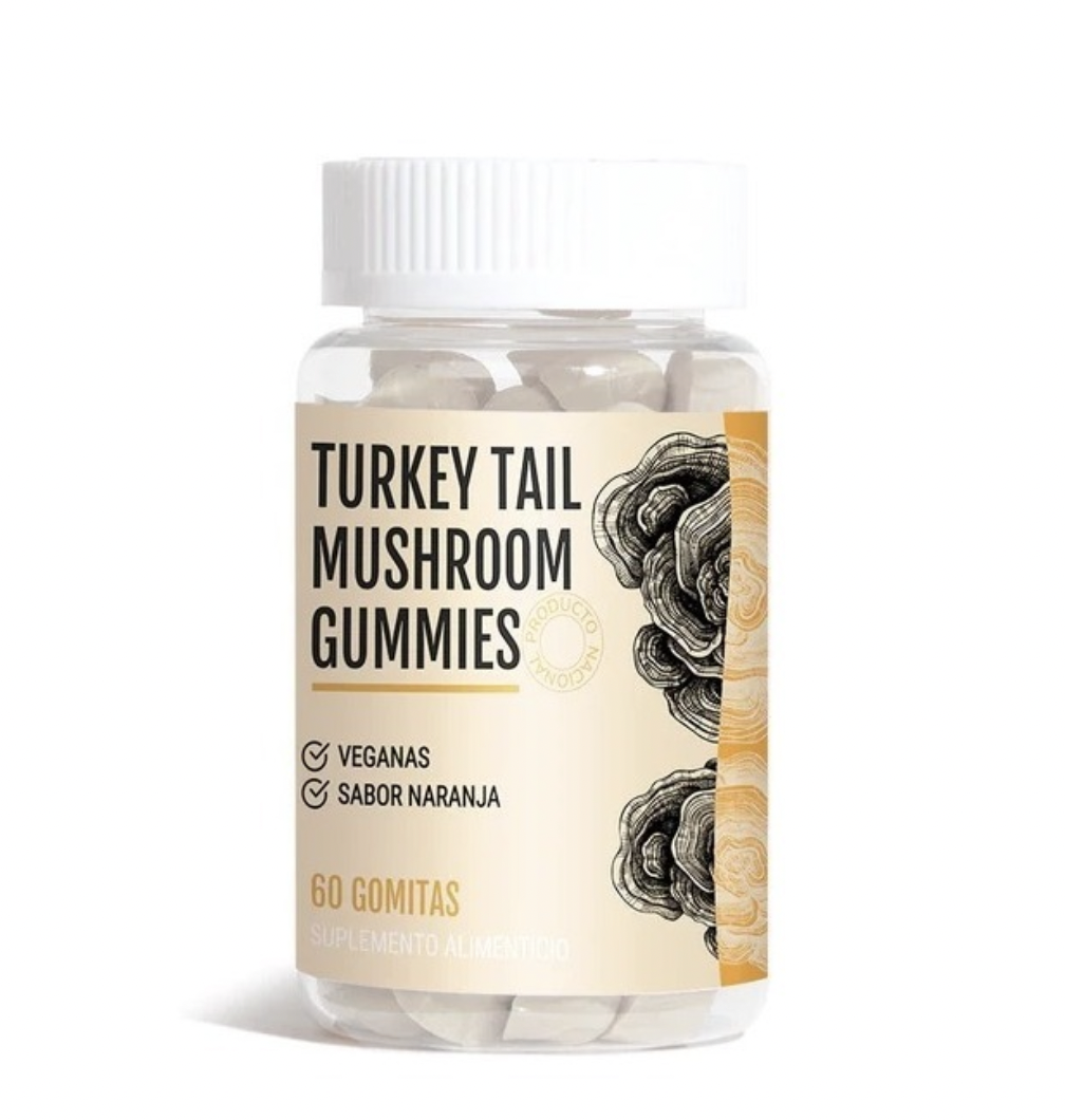 Cola de Pavo Superfungi 60 Gomitas Veganas Libres de Gluten New Pharma