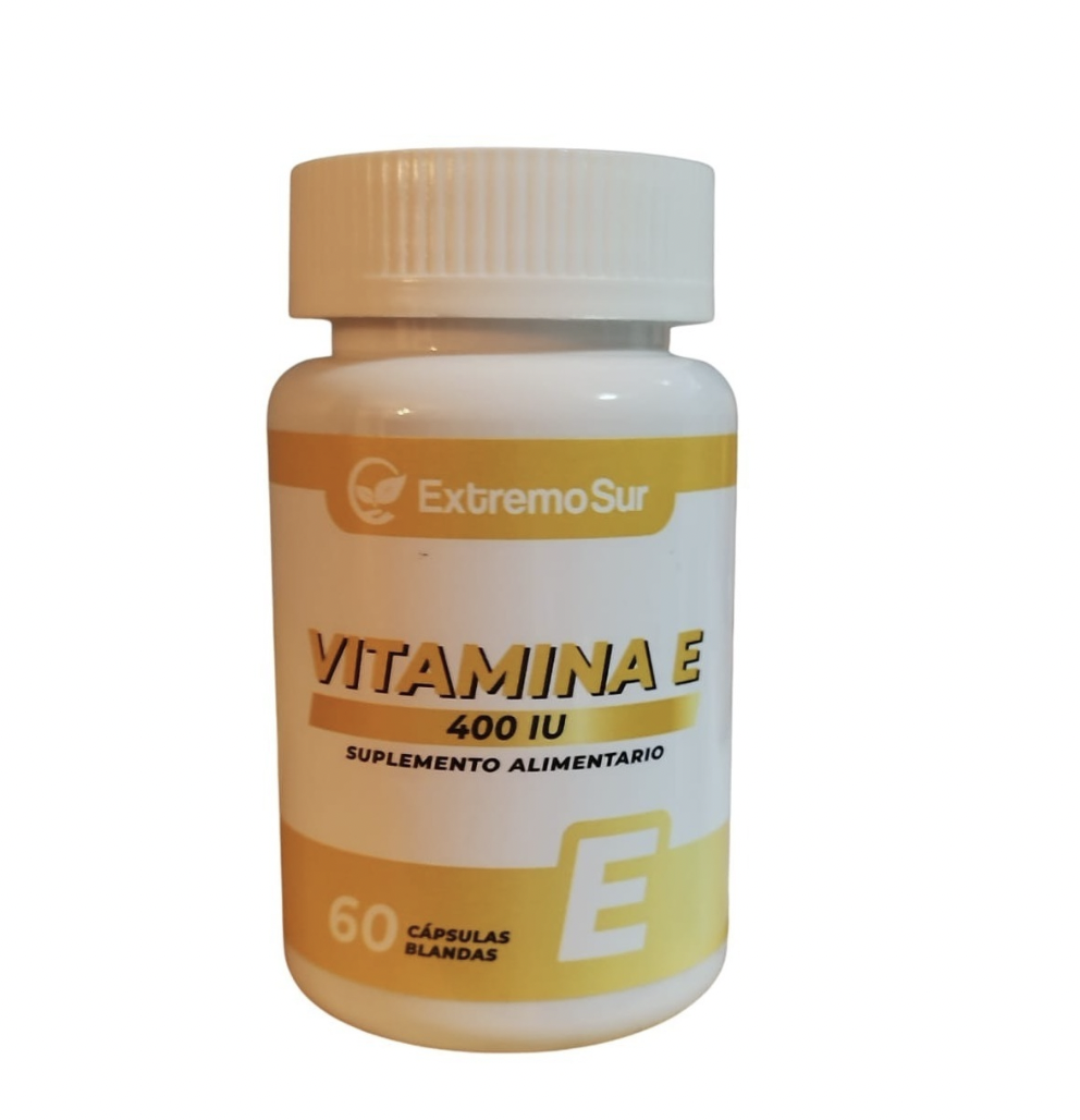 Vitamina E 400 UI Suplemento Alimentario 60 Cápsulas Blandas Extremo Sur