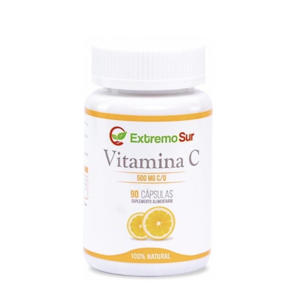 Vitamina C 500Mg. 90 Cápsulas Suplemento Alimentario Extremo Sur