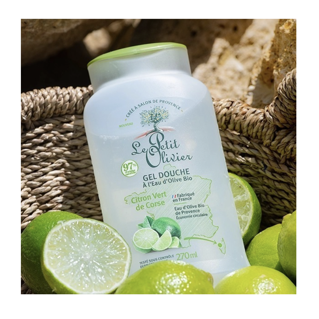 Gel de Ducha Lima y Agua de Oliva Extra Suave 270ml. Le Petit Olivier - Image 3