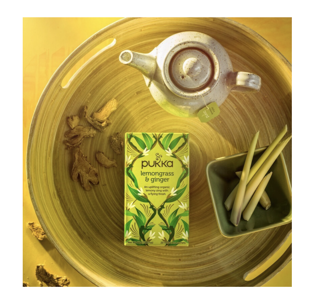 Infusión Lemongrass & Ginger Clear The Senses Orgánico 100% Vegano Pukka - Image 3