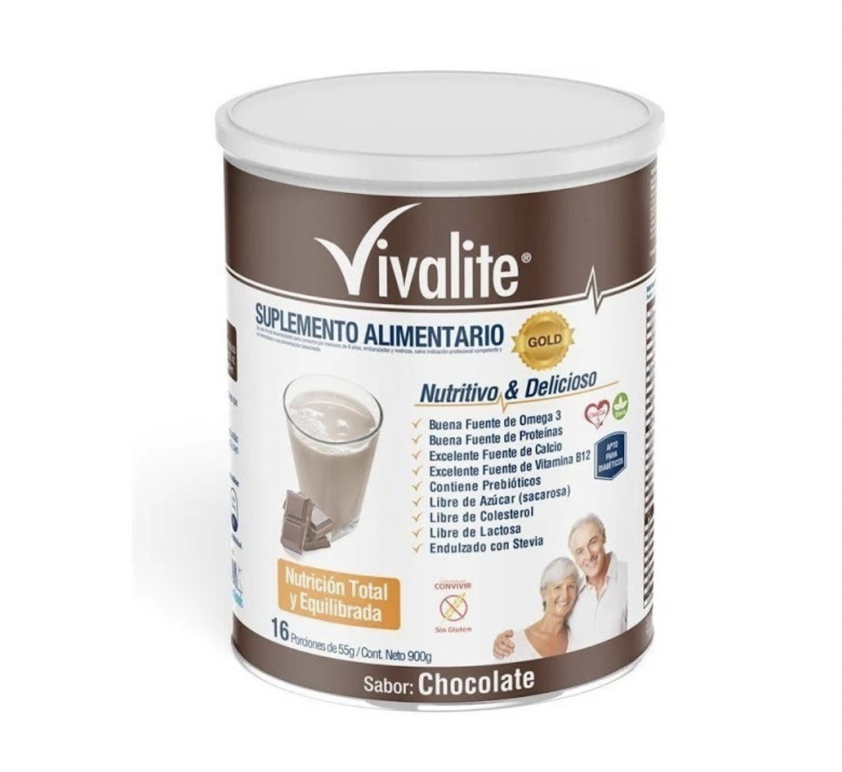 Gold Fórmula Completa y Balanceada Chocolate 900g. Vivalite