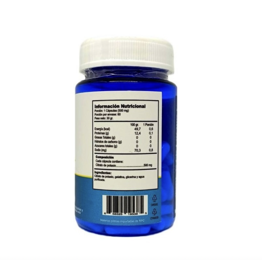 Citrato de Potasio 60 Cápsulas 500mg. Green Medical - Image 2