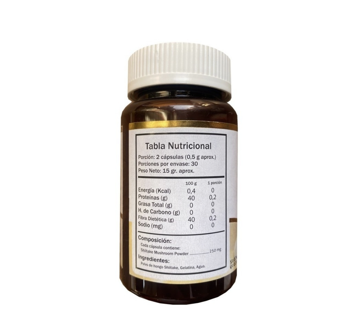 Shiitake Mushroom 60 Cápsulas Suplemento Alimentario Green Medical - Image 2