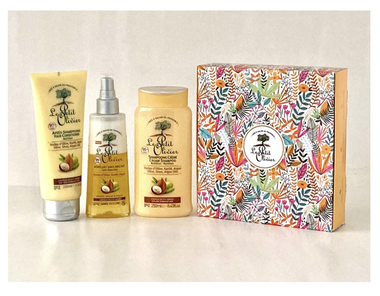 Pack Regalo Shampoo + Acondicionador + Desenredante Cabello Seco Le Petit Olivier - Imagen 2