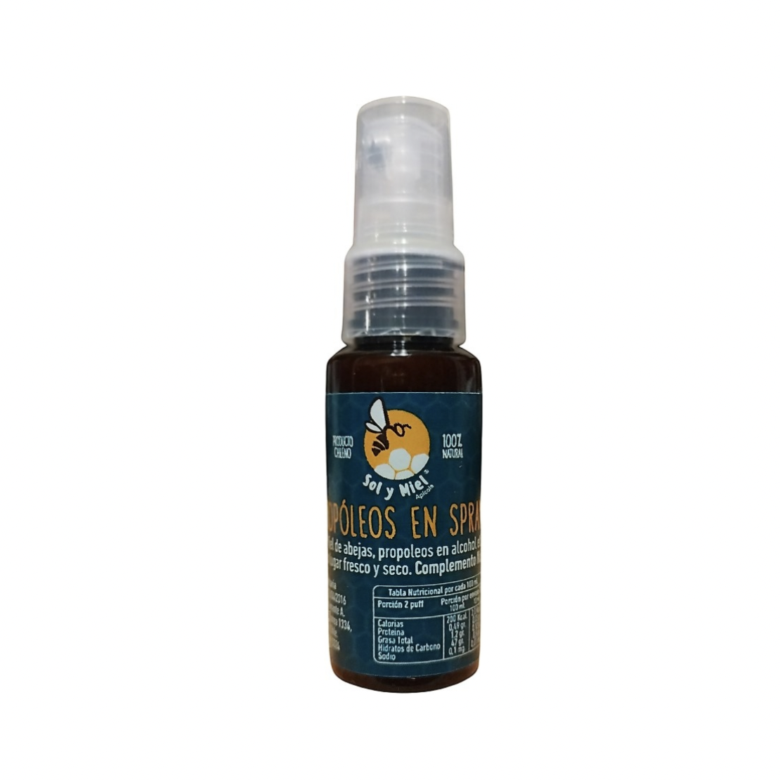 Propóleo Spray Adultos 100% Natural 30cc. Sol y Miel