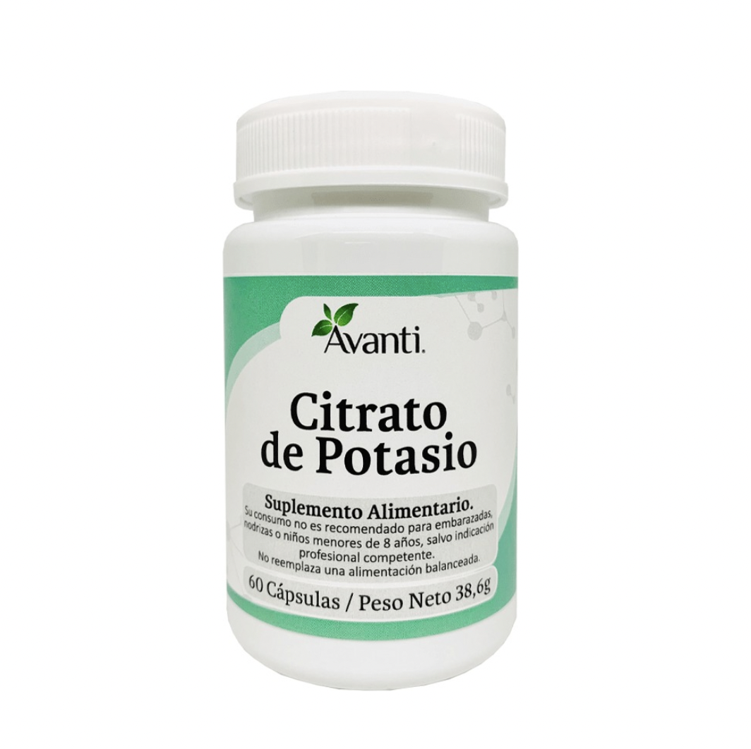 Citrato de Potasio 60 Cápsulas Vegetales Avanti