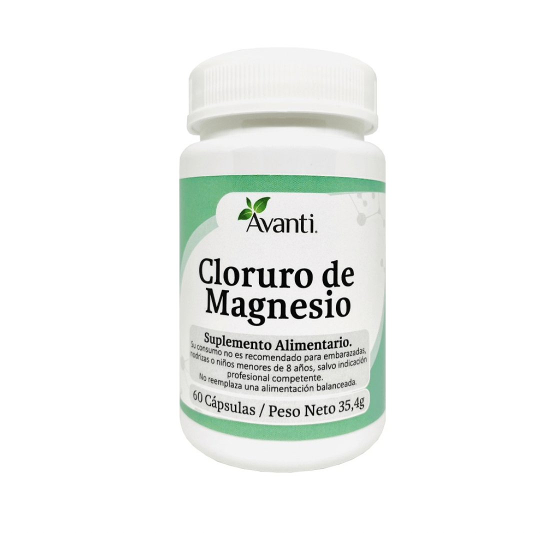 Cloruro de Magnesio 60 Cápsulas Vegetales Avanti