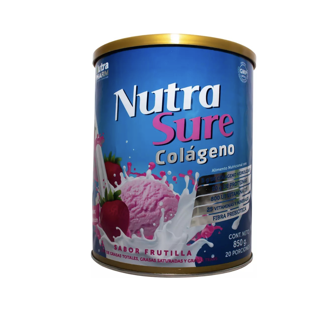 Nutra Sure Colágeno Sabor Frutilla 850g. Nutra Pharm