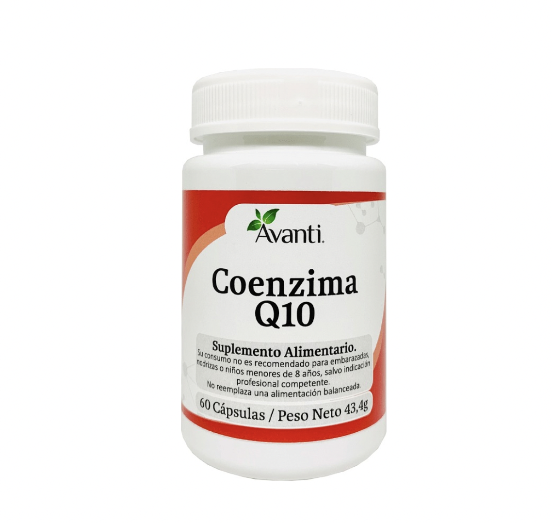 Coenzima Q10 60 Cápsulas Suplemento Alimentario Avanti