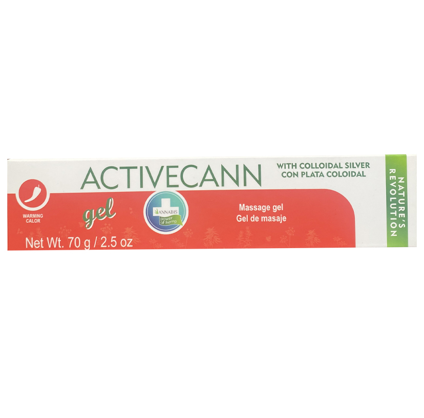 Gel de Masajes Activecann con Plata Coloidal 70ml. Annabis Natural