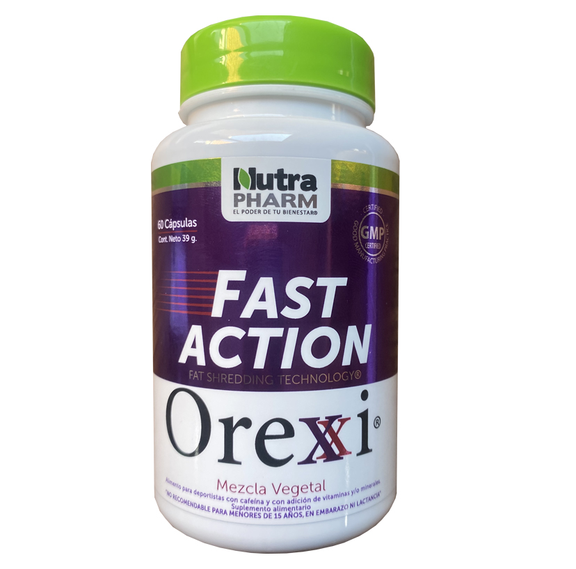 Orexxi Doble Efecto 60 Cápsulas Mezcla Vegetal Nutra Pharm