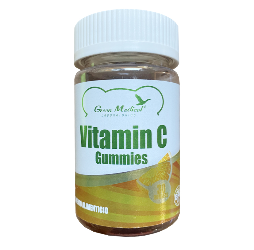 Vitamin C 30 Gomitas Suplemento Alimenticio Green Medical