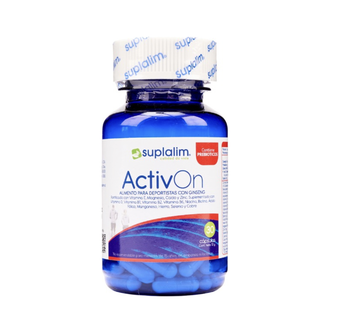 Activ On Adultos 30 Cápsulas Multivitamínicas Suplalim