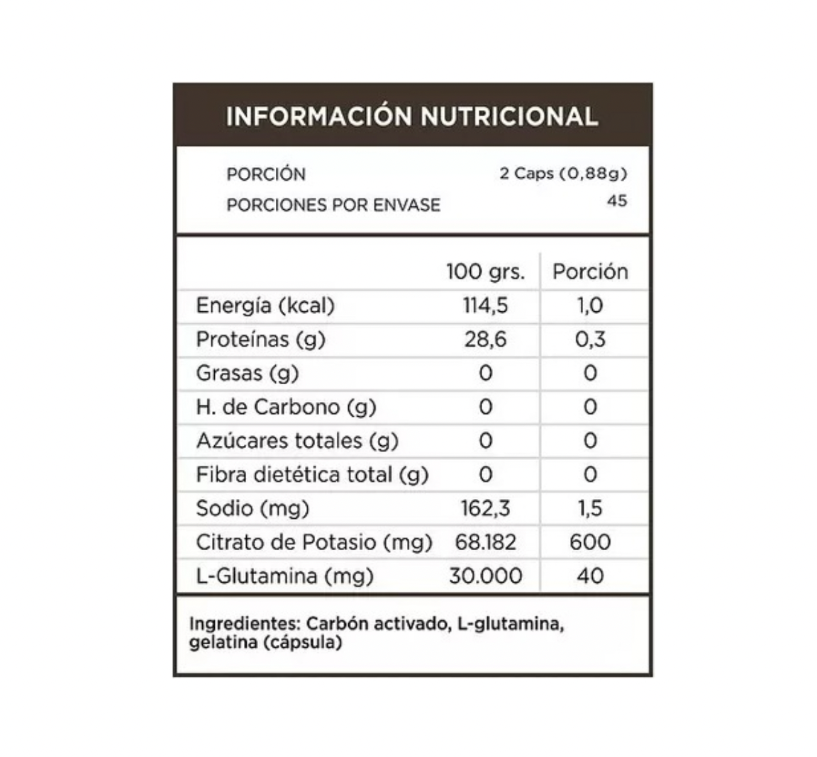 Carbon Activado 440mg. 90 Cápsulas 100% Natural KarünLife - Image 2