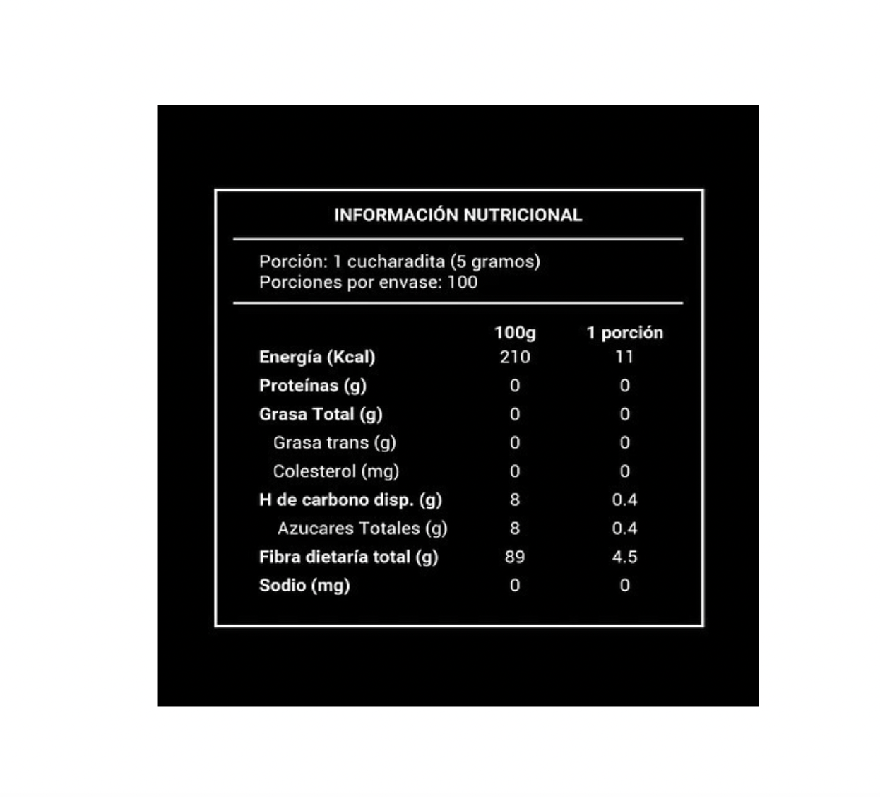 Inulina en Polvo Fibra 500g. Fico Nutrition - Image 2