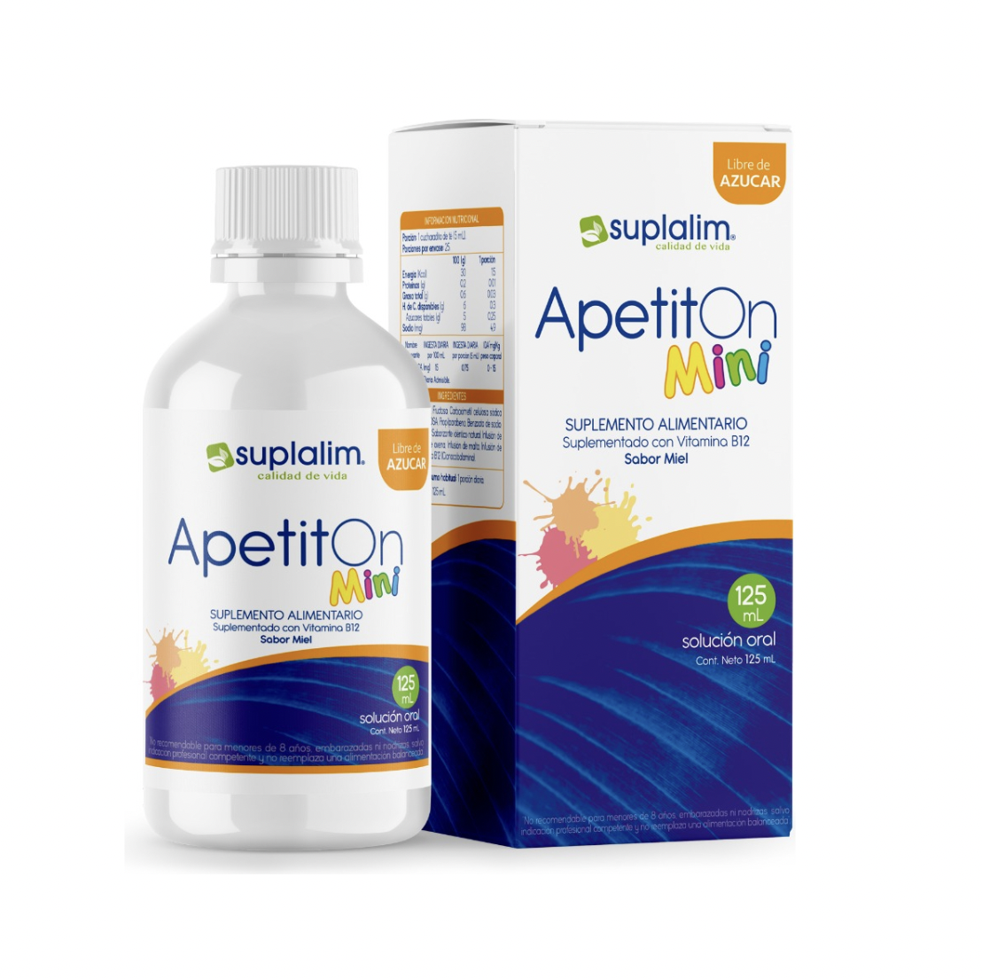 ApetitOn Mini 125ml. Solución Oral Sabor Miel Suplalim