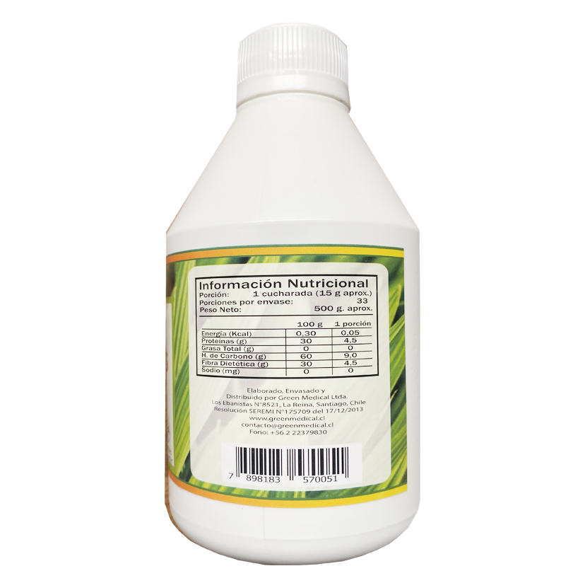 Clorofila Líquida Wheat Grass 500ml. Suplemento Alimenticio Green Medical - Image 2