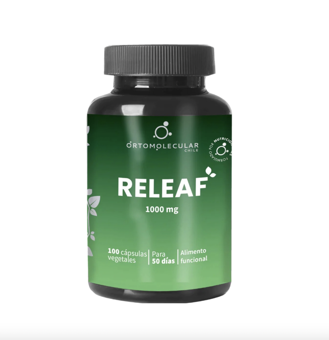 Releaf 1000mg. 100 Cápsulas Vegetales 100% Pura Ortomolecular