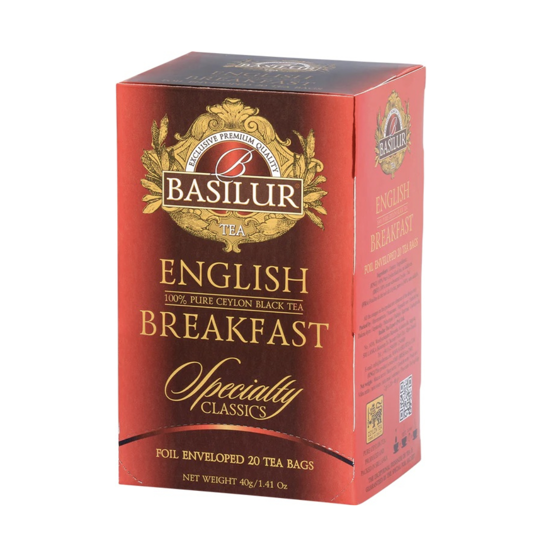 English Breakfast Tea Classics Specialty 25 Bolsitas Basilur