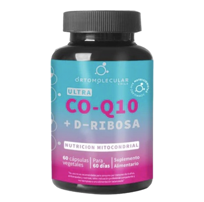 Ultra Co-Q10 D-Ribosa Mitocondrial 60 Cápsulas Vegetales Ortomolecular