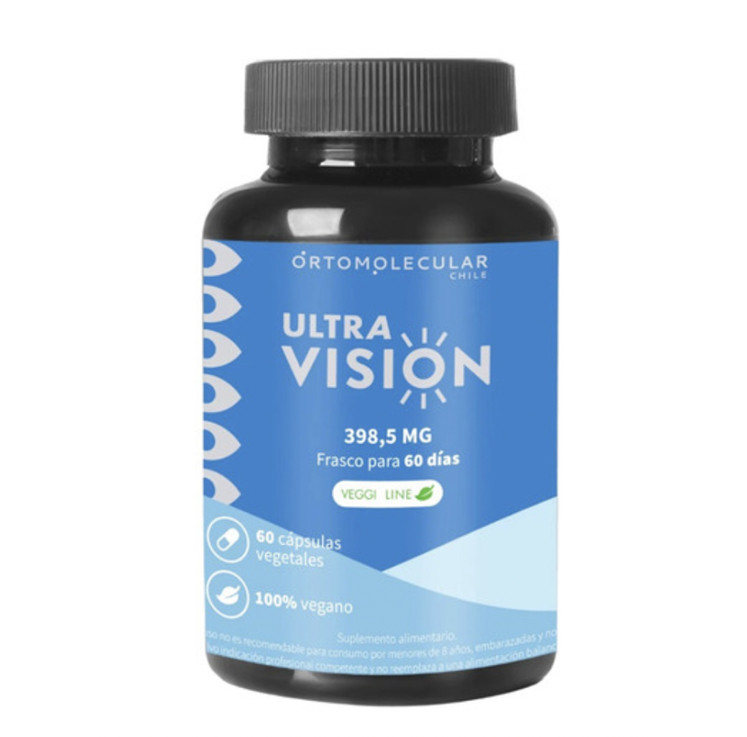 Ultra Visión 398,5mg. 60 Cápsulas Veganas Ortomolecular