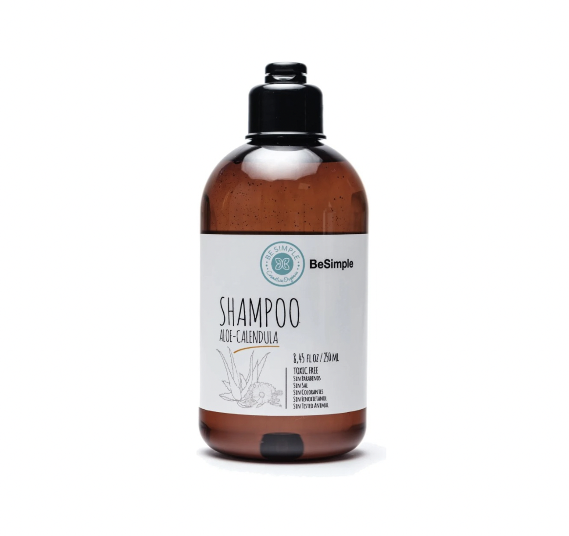 Shampoo Aloe Caléndula 250ml. Orgánico Be Simple