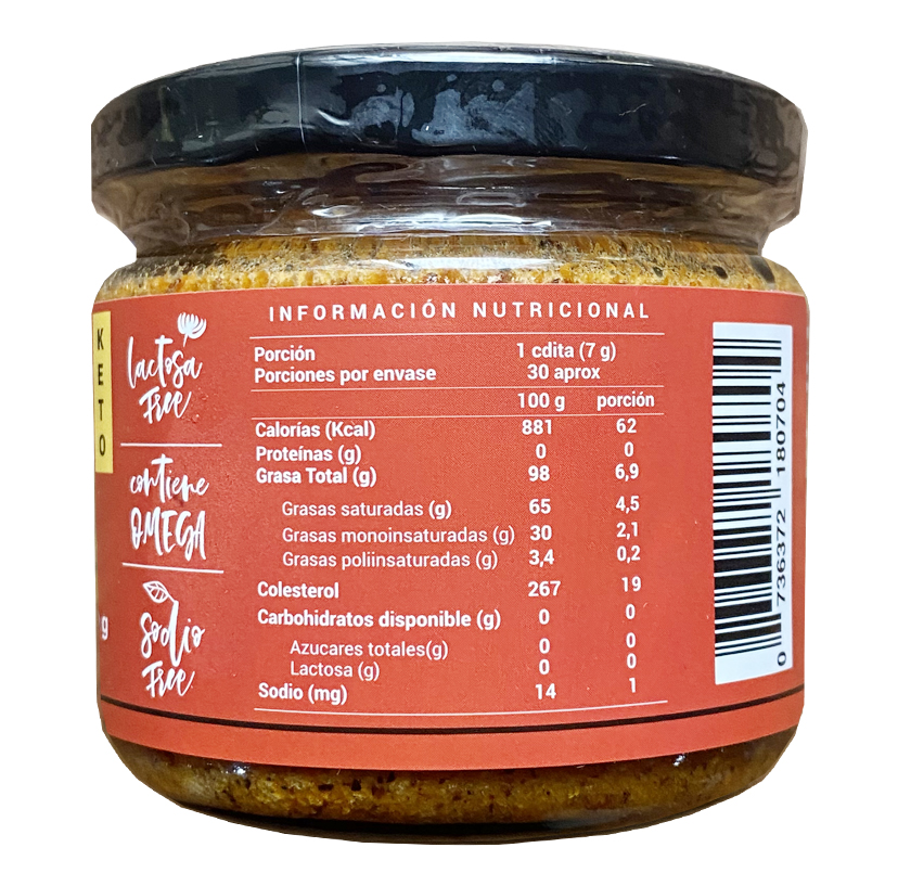 Pack 2 Mantequillas Ghee Merkén Not Gluten Clarificadas ManteGhee - Image 2